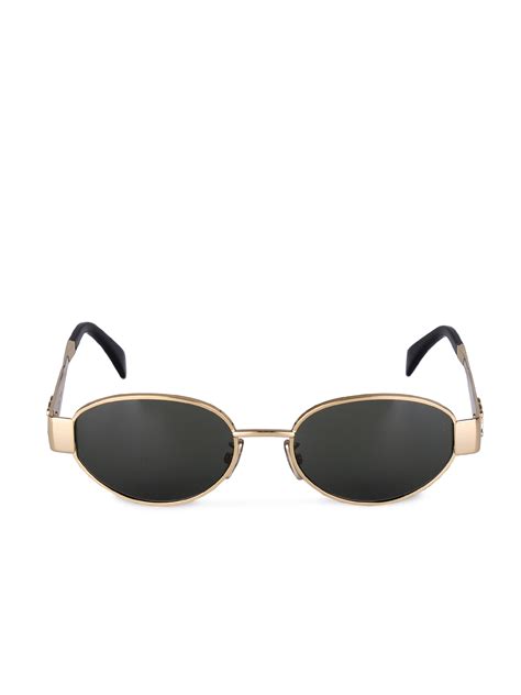 celine metal sunglasses gold|Celine sunglasses triomphe gold.